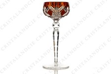 Verre à vin roemer S. 1149 orange par Baccarat. Orange wine glass hock S. 1149