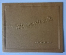 MASERATI QUATTROPORTE III & MERAK SS orig 1982 Prestige Brochure - English Text