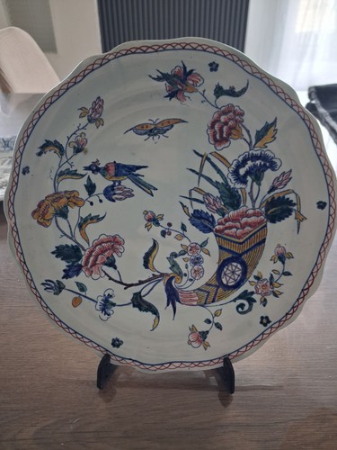Assiette ancienne faïence - ​assiette,
