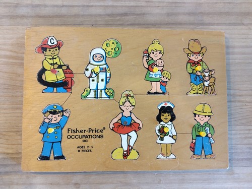 Puzzle vintage fisher - vintage,