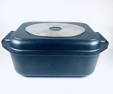 Berghoff Scala Nonstick Double Roasting Pan 9.5 Qt Induction Cast Aluminum EUC