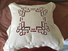 Ancienne HOUSSE de COUSSIN