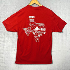 HEB Employee Uniform T Shirt Womens Large Red Partner Appreciation Month Texas