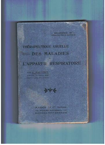 Therapeutiques usuelles des - "therapeutiques,