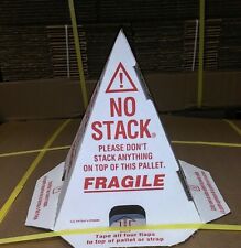 No Stack Cone Red/White 8"x8"x10"  english spanish French 1-50pcs 