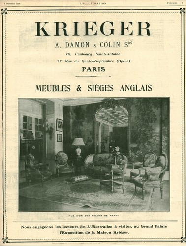 Publicité ancienne krieger - publicité,