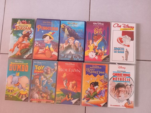 Lot cassettes vidéo vhs - lot, 10