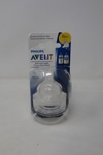 Philips AVENT Anti-Colic Baby Bottle Flow 1 Nipple, 0+ Months, 2 Pack, SCF421/27
