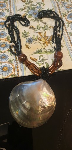 Collier africain noir - collier,