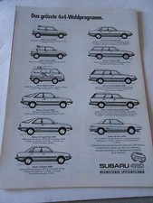 1987 SUBARU Justy Wagon Coupe Turbo Sedan AD Advertising