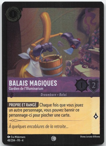 Carte lorcana balais magiques - carte,