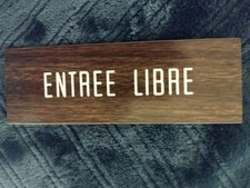 Ancienne plaque signalétique