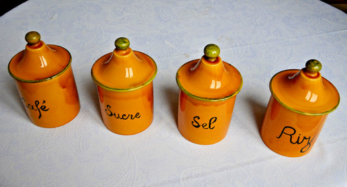 Série pots épices - à, en