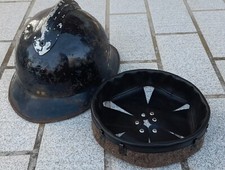 WW2 coiffe cuir intérieur cuir noir casque Adrian m26 1926 helmet liner t.D-60.