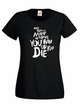 T-shirt Maglietta donna J1007 You Win or You Die Game of Thrones Spade