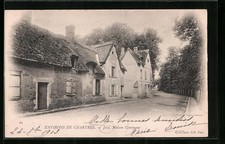 Old postcard Jouy, Maison Commune 1903 