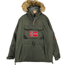 Anorak Veste Manteau Parka Kaki Entreprise Norvégienne Pour Hommes Taille S