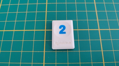 Tuile chiffre bleu - 2, jeu