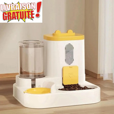 Distributeur Automatique Croquettes Chat Chien Hermétique 2L + 3kg