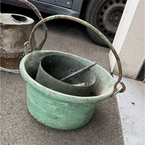 Ancien chaudron cuivre - chaudron,
