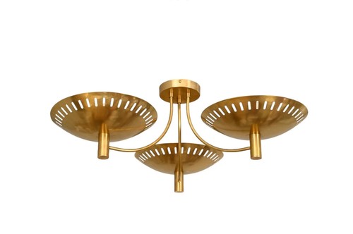 Luminaire lustre laiton - lustre, en