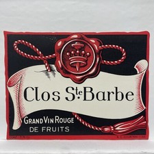 Clos Ste. Barbe Grand Vin Rouge de Fruits French Label