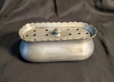 Pot à Pot Pourri allongé ou Petite Jardinière Pique Fleur Étain Grand Duc 95%