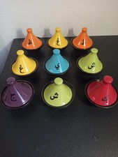 Lot de 9 petits tajines