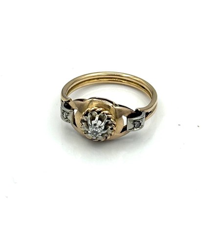 Bague carats diamants - 18,