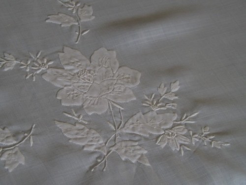 Nappe brodée point - brodée,,