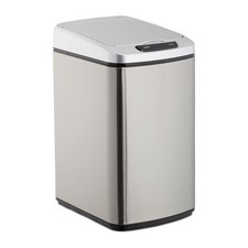 Poubelle automatique argentée