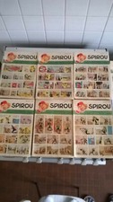 lot ancien spirou X 22 DU N° 615 à 636 DE 1950 no pilote Tintin Pif Mickey album
