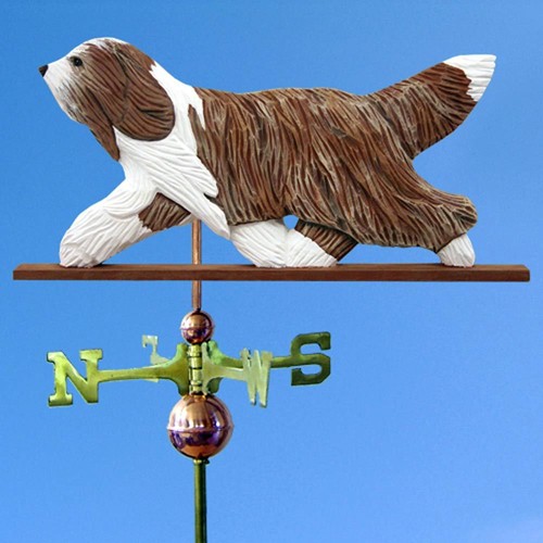 Bearded collie main sculpté - collie,