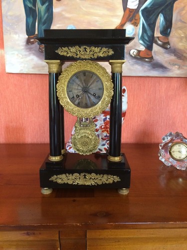 Pendule portique colonnes - pendule,