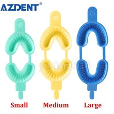 50Pcs/Pack Dental Disposable Fluoride Foam Trays Materials Tray Dual Arch Trays