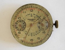 Vintage Chronograph Suisse Chrono Landeron Movement 39 + Dial, 1950s