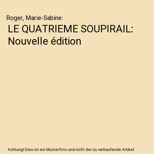 Quatrieme soupirail - quatrieme,