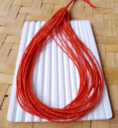 Perles rondes corail - perles,