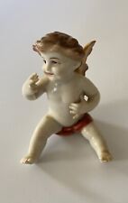 Antique German Porcelain Winged Angel Cherub Figurine Germany