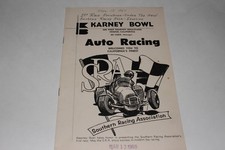  Sprint Car Auto Racing Program, Karney Bowl California, March 13 1960
