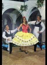 SPAIN / Dance to 3, FLAMENCO DANCER with red dress embroidered lace fabric