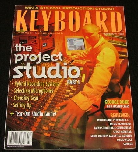 Keyboard magazine 1998 shure - magazine,