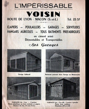 MACON (71) GARAGES CHICKEN COOP HUTTERS "NEIGHBORHOOD" LEAFLET POSTER