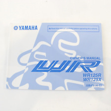 Genuine 2010 Yamaha WR125R / WR125X English Owners Manual 1st Edition 22BF8199E2