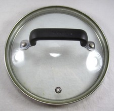 T-FAL Replacement Lid Only 7" Black Plastic Handle STEAM VENTED