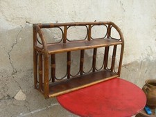Vintage Rattan Wall Shelf