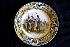 assiette creil militaria armée au coq infanterie de ligne