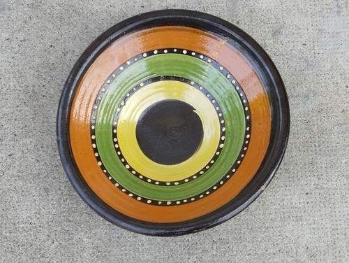 Ancien plat coupe poterie - plat,