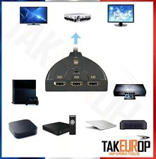 Switch HDMI 3 Ports Commutateur - HDMI Sélecteur Splitter Manu HDMI Switch 4k
