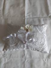 Coussin en  tissu porte -alliance mariage Fabrication